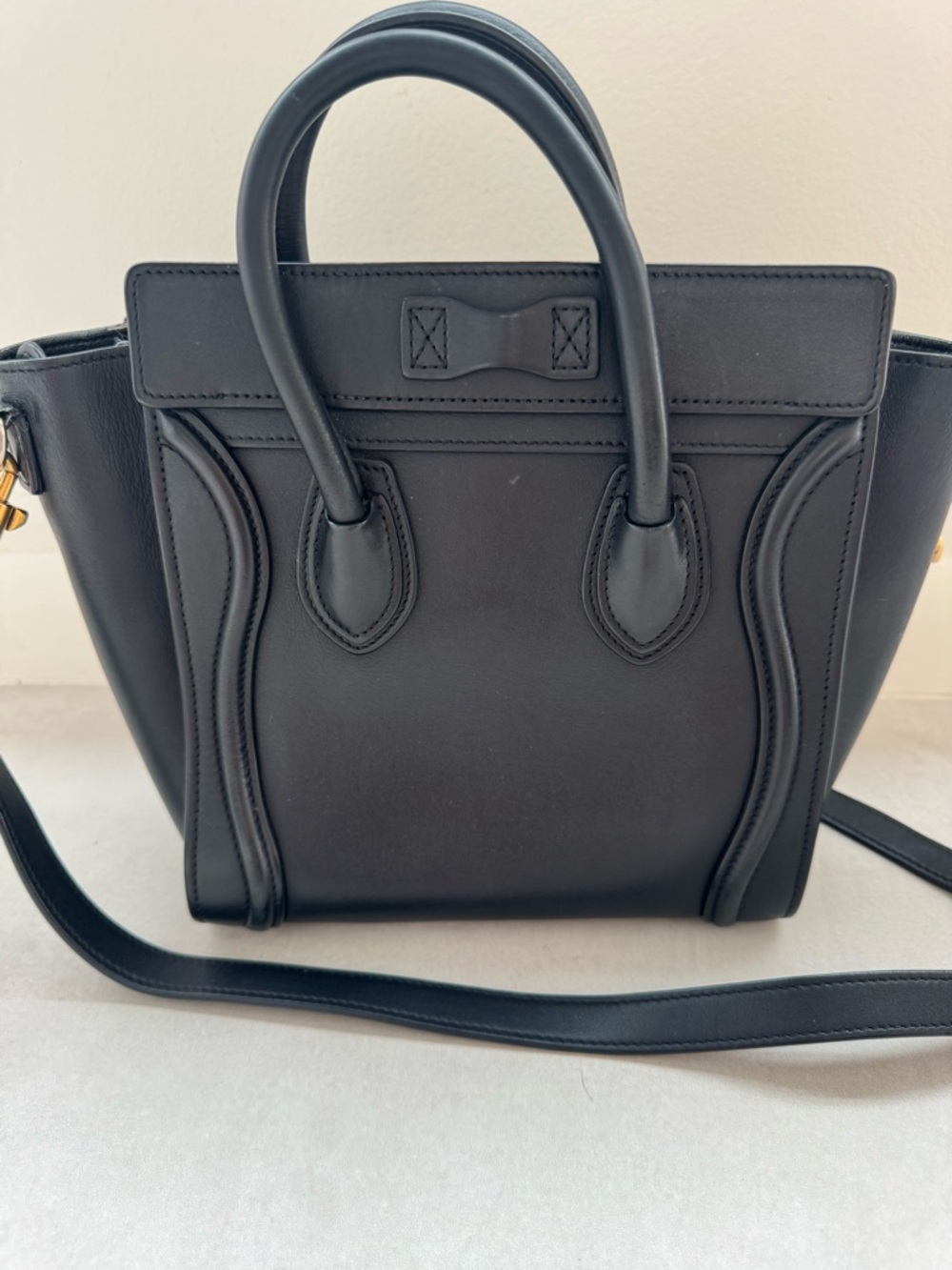 Celine Black Nano Crossbody with Gold Hardware. Phoebe Philo Era - Picture 8 of 13